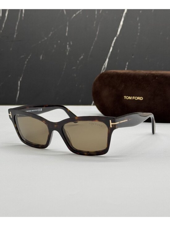 Tom Ford Mikel FT1085 52H Cat Eye Polarized Havana Sunglasses NEW main image 7